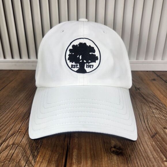 Adidas Oak Tree Est 1917 Strapback Hat Cap White Golf Tennis Athletic Outdoors - Picture 2 of 12